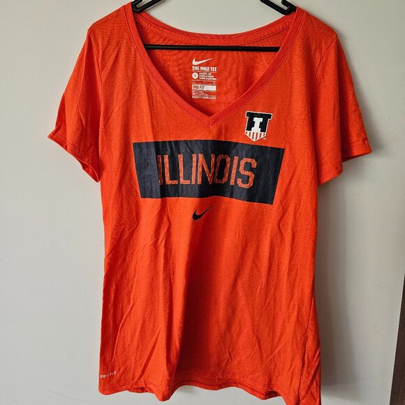 Nike University of Illinois Dri-Fit T-shirt (L) - Picture 1 of 3
